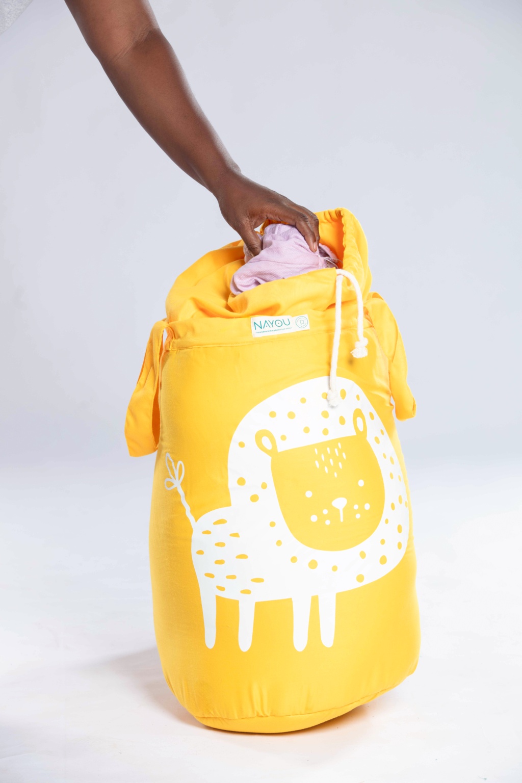 Grand panier jaune