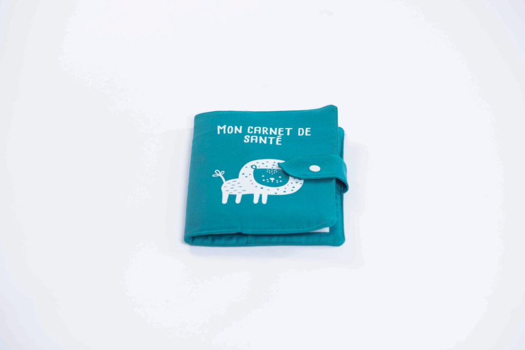 Protège carnet bleu