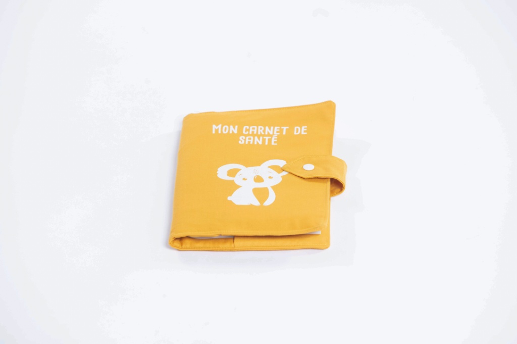 Protège carnet jaune