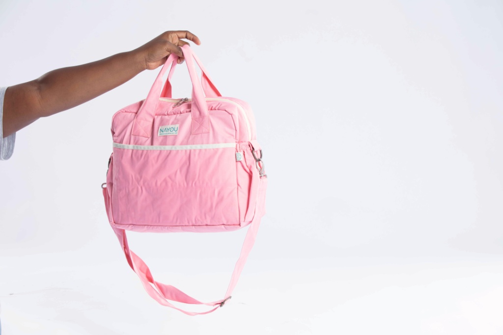 Sac à langer rose